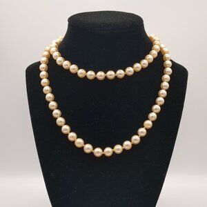 Miriam Haskell Vintage Faux Pearl Strand 30"